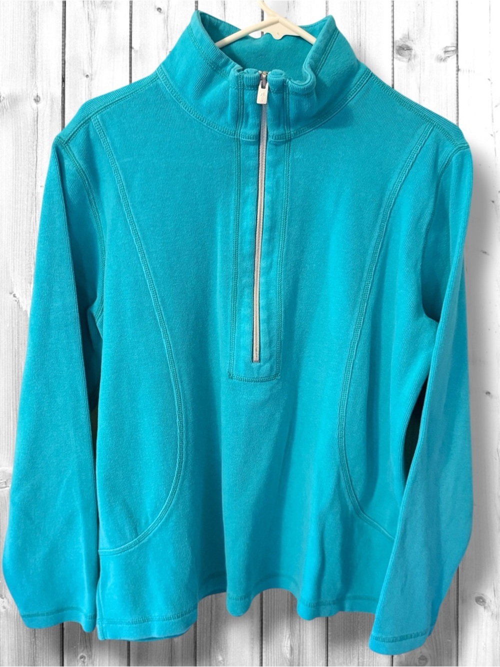 🌼Tommy Bahama Teal Blue Quarter-Zip Pullover